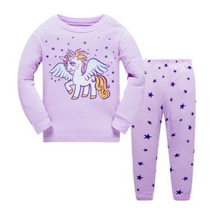 100% COTTONS KIDS UNICORN PAJAMA SET